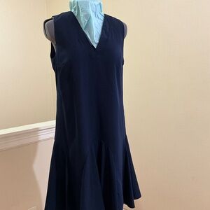 size S, JCrew, blue office appropriate dress, but still fun.